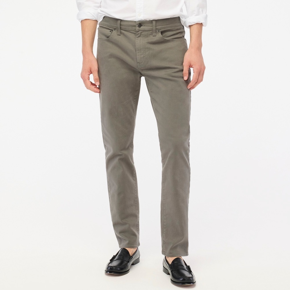NWT J.Crew Factory Slim-fit garment-dyed five-pocket pant 33X30